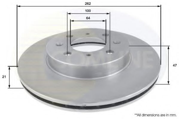COMLINE ADC0524V Тормозные диски для ROVER