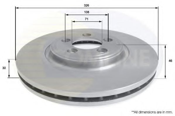 COMLINE ADC1245V Тормозные диски для JAGUAR S-TYPE