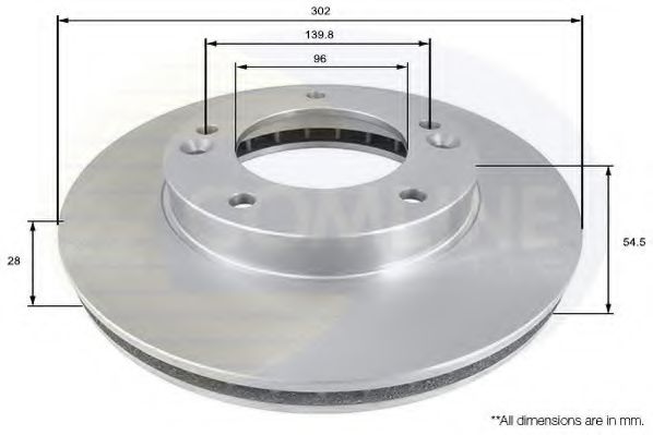 COMLINE ADC1051V Тормозные диски для KIA
