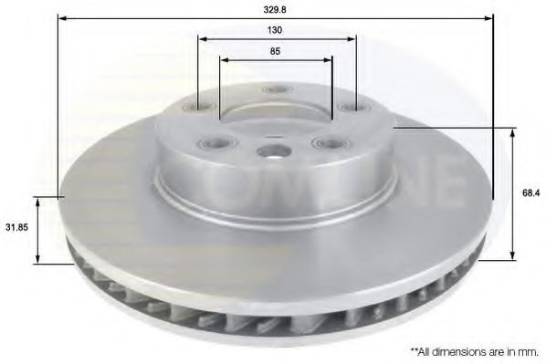 COMLINE ADC1458V Тормозные диски для AUDI Q7