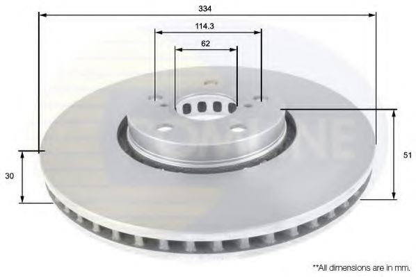 COMLINE ADC01125V Тормозные диски COMLINE 