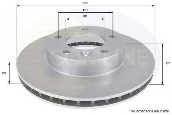 COMLINE ADC1222V Тормозные диски для JAGUAR