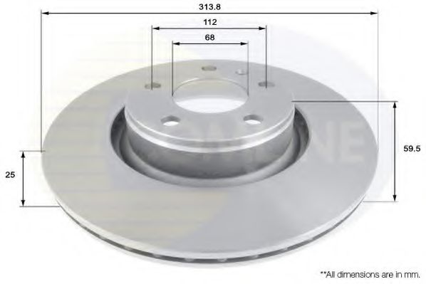 COMLINE ADC1470V Тормозные диски для AUDI