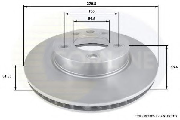 COMLINE ADC1475V Тормозные диски COMLINE для PORSCHE