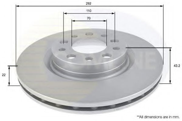 COMLINE ADC1826V Тормозные диски COMLINE для ALFA ROMEO
