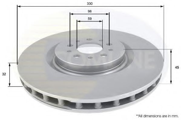 COMLINE ADC1832V Тормозные диски COMLINE для ALFA ROMEO