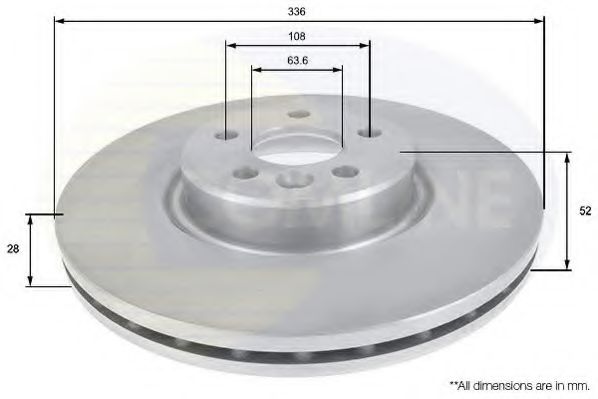 COMLINE ADC1924V Тормозные диски для VOLVO XC70
