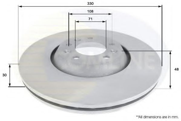 COMLINE ADC1552V Тормозные диски COMLINE для CITROEN
