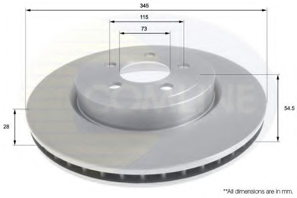 COMLINE ADC2319V Тормозные диски для CHRYSLER 300C