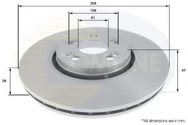 COMLINE ADC1576V Тормозные диски для RENAULT