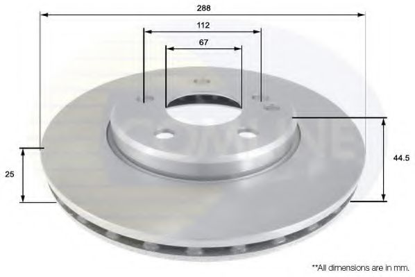COMLINE ADC1641V Тормозные диски для MERCEDES-BENZ A-CLASS