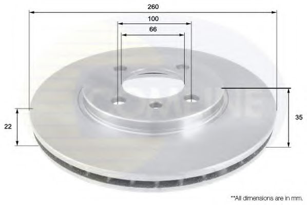 COMLINE ADC1709V Тормозные диски COMLINE для BMW