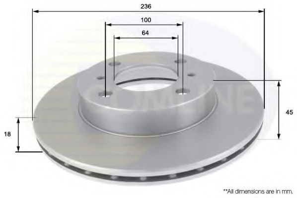 COMLINE ADC0328V Тормозные диски для PROTON WIRA