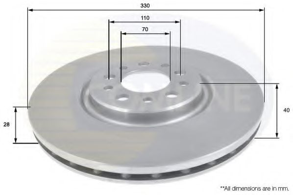 COMLINE ADC1827V Тормозные диски COMLINE для ALFA ROMEO