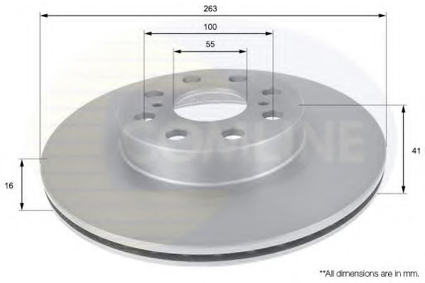 COMLINE ADC01129V Тормозные диски для TOYOTA