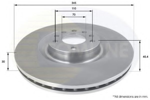 COMLINE ADC1155V Тормозные диски для CADILLAC