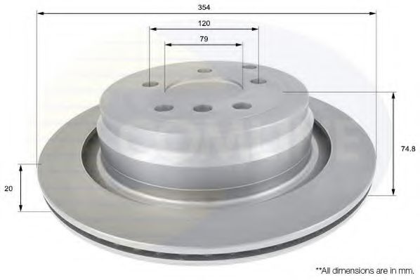 COMLINE ADC1333V Тормозные диски для LAND ROVER