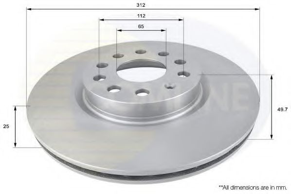 COMLINE ADC1449V Тормозные диски для AUDI TT