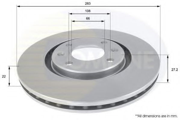COMLINE ADC1520V Тормозные диски COMLINE для CITROEN