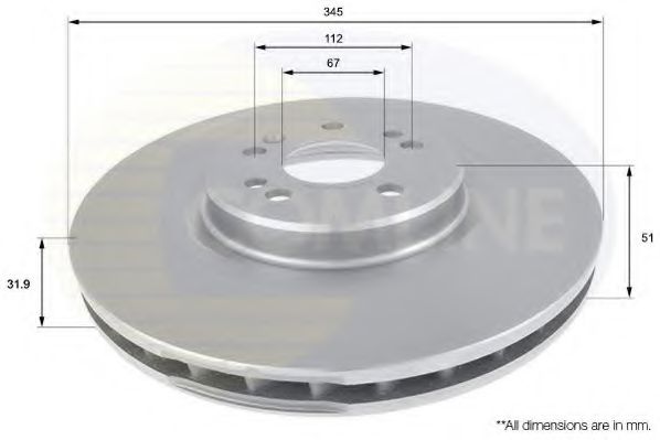 COMLINE ADC1633V Тормозные диски для MERCEDES-BENZ