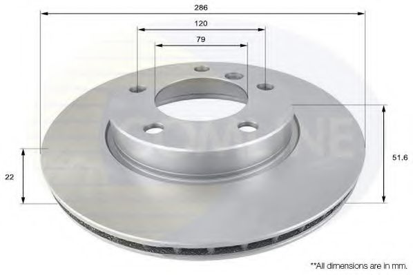 COMLINE ADC1702V Тормозные диски для BMW