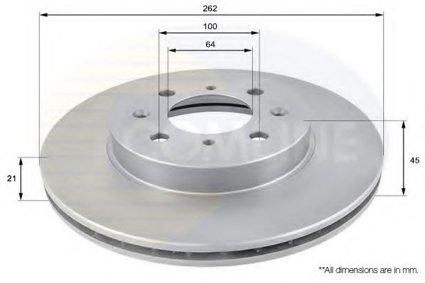 COMLINE ADC0506V Тормозные диски для ROVER COUPE
