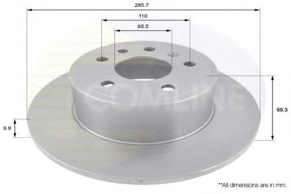 COMLINE ADC1122 Тормозные диски для SAAB
