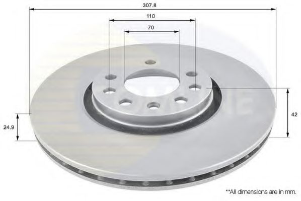 COMLINE ADC1124V Тормозные диски для SAAB