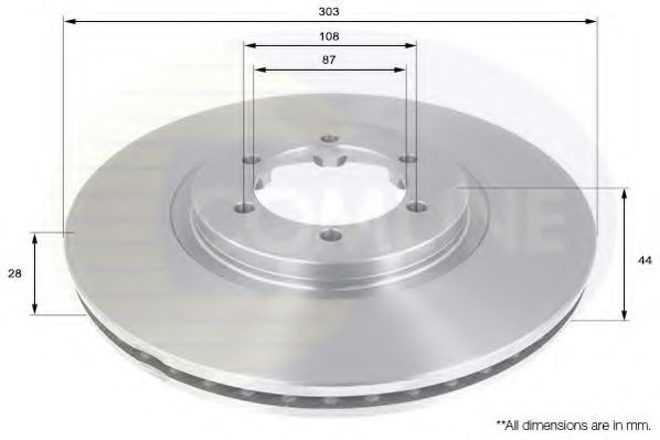 COMLINE ADC1084V Тормозные диски COMLINE для KIA