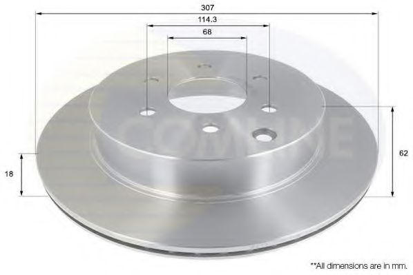 COMLINE ADC0282V Тормозные диски для NISSAN