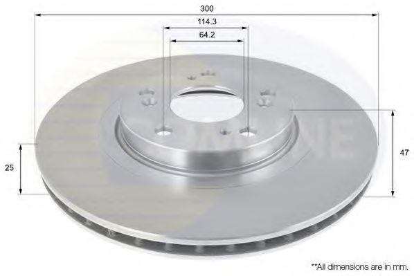 COMLINE ADC0541V Тормозные диски COMLINE для HONDA