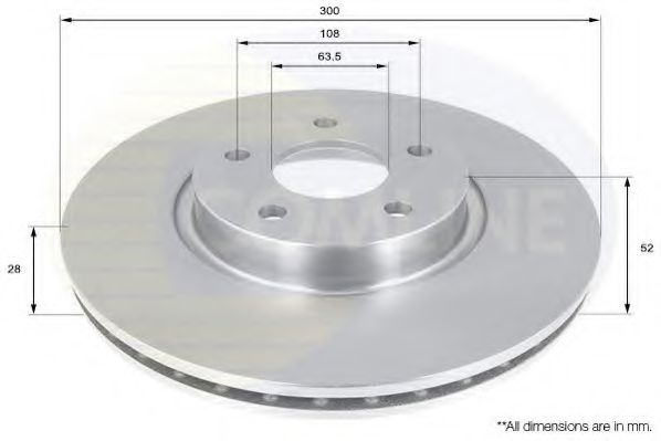 COMLINE ADC1249V Тормозные диски для FORD