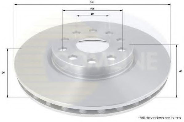 COMLINE ADC1824V Тормозные диски COMLINE для ALFA ROMEO