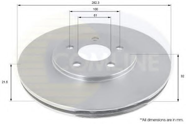 COMLINE ADC2310V Тормозные диски COMLINE для CHRYSLER