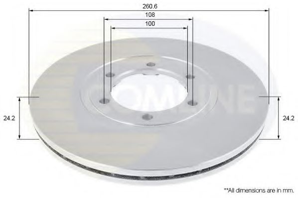 COMLINE ADC1069V Тормозные диски COMLINE для KIA