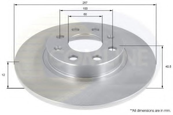 COMLINE ADC1140 Тормозные диски COMLINE для FIAT