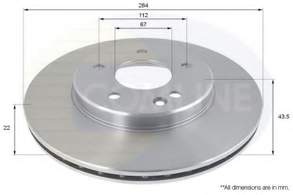 COMLINE ADC1602V Тормозные диски для MERCEDES-BENZ C-CLASS