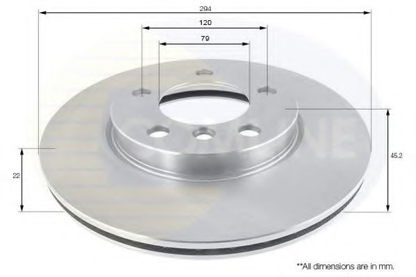 COMLINE ADC1775V Тормозные диски COMLINE для MINI
