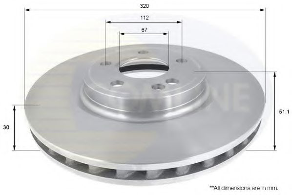 COMLINE ADC1676V Тормозные диски для MERCEDES-BENZ B-CLASS