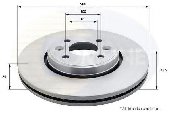 COMLINE ADC1517V Тормозные диски 