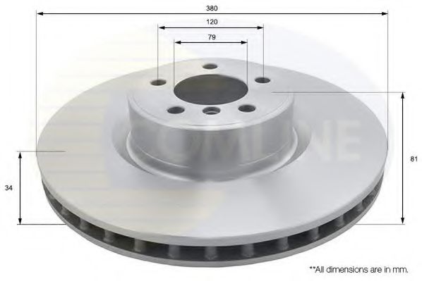 COMLINE ADC1341V Тормозные диски для LAND ROVER