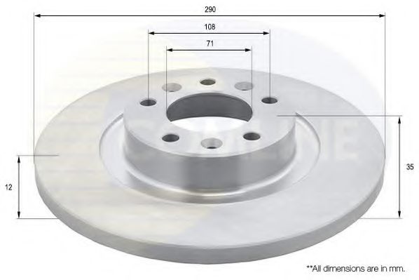 COMLINE ADC2724 Тормозные диски COMLINE для CITROEN