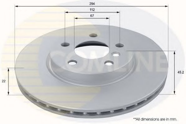 COMLINE ADC1792V Тормозные диски для BMW 2
