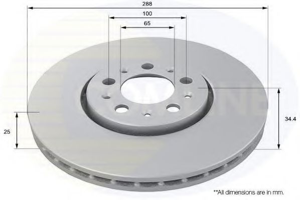 COMLINE ADC1420V Тормозные диски для SEAT IBIZA