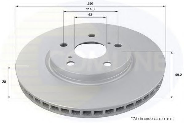 COMLINE ADC01138V Тормозные диски для LEXUS