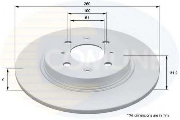 COMLINE ADC0570 Тормозные диски 
