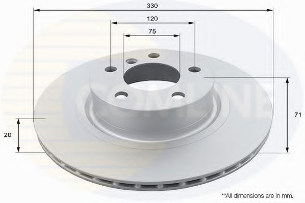 COMLINE ADC1780V Тормозные диски для BMW X4