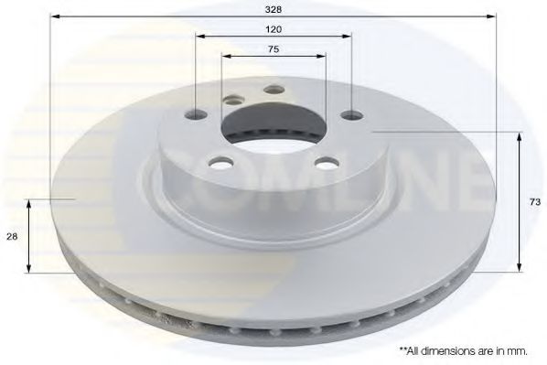 COMLINE ADC1779V Тормозные диски для BMW X4