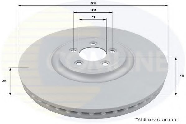 COMLINE ADC1256V Тормозные диски для JAGUAR