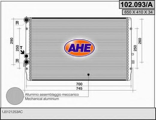 AHE 102093A Крышка радиатора для VOLKSWAGEN